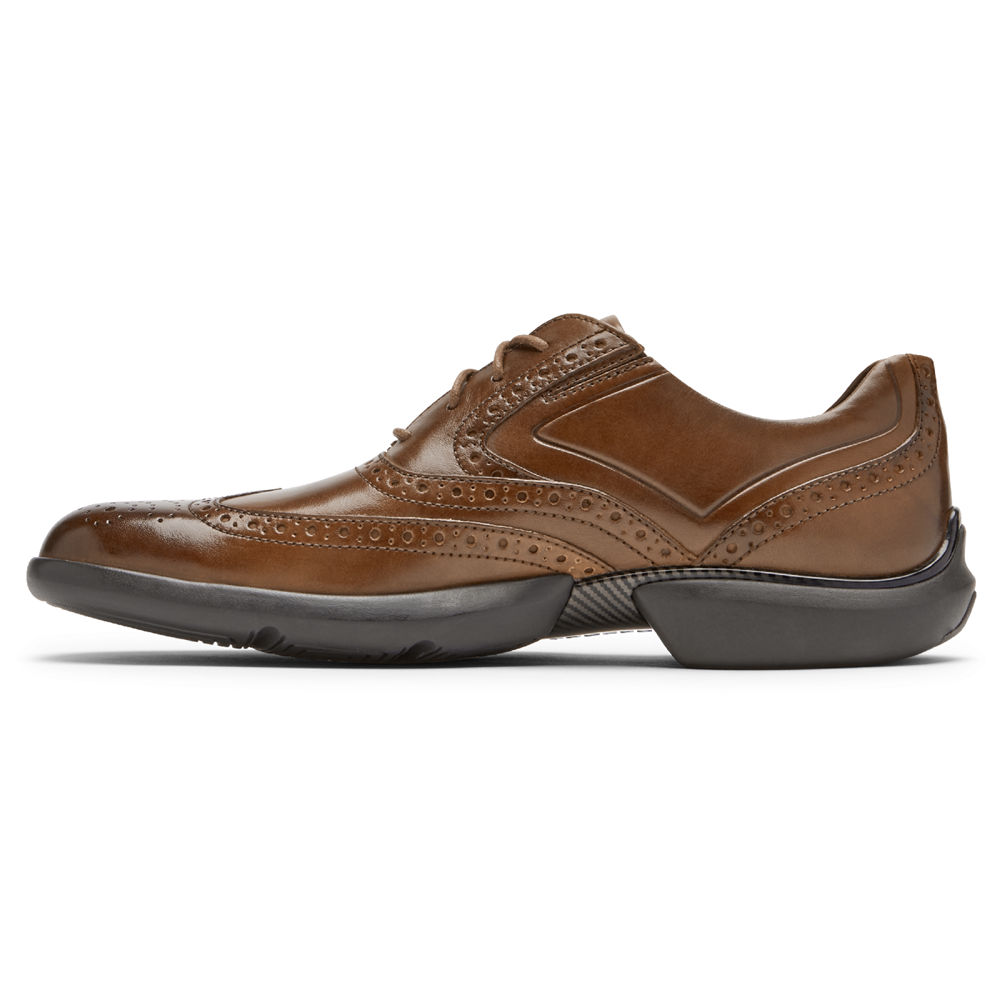 Rockport Lace Up For Mens Brown - Total Motion Advance Wingtip - VZ4781396